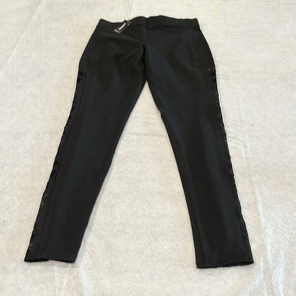 Womens NWT express Leggins with velvety mesh sides S - Picture 6 of 11